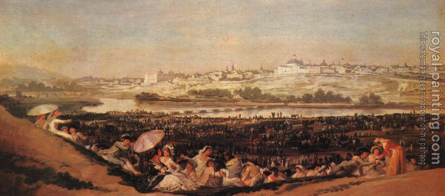 Francisco De Goya : The Meadow of San Isidro on his Feast Day